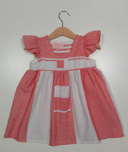 Load image into Gallery viewer, Dress with curled sleeve in cotton Puglia