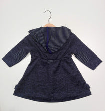 Load image into Gallery viewer, Dress with long sleeves with hood Blue