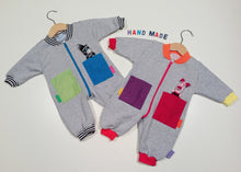 Load image into Gallery viewer, Onesie in mixed cotton with zipper