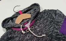 Load image into Gallery viewer, Long-sleeved sweater Gray with Pink details
