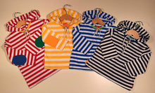 Load image into Gallery viewer, Long-sleeved striped sweater in cotton with hood