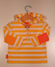 Load image into Gallery viewer, Long-sleeved striped sweater in cotton with hood