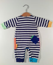 Load image into Gallery viewer, Onesie in cotton with colored patches