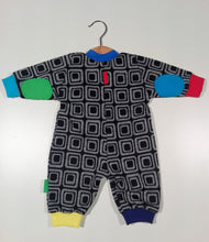 Load image into Gallery viewer, Onesie in mixed cotton and wool with zipper