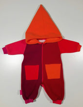 Load image into Gallery viewer, Onesie in fleece with zipper and hood