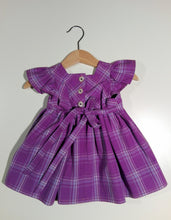 Load image into Gallery viewer, Dress with curled sleeve in cotton