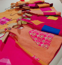 Load image into Gallery viewer, Trapeze Dress in corduroy with patches or pockets
