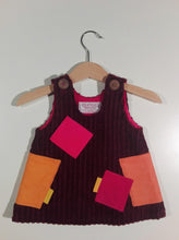 Load image into Gallery viewer, Trapeze Dress in corduroy with patches or pockets