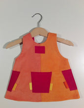 Load image into Gallery viewer, Trapeze Dress in corduroy with patches or pockets