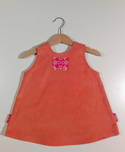 Load image into Gallery viewer, Trapeze Dress in corduroy with patches or pockets