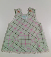Load image into Gallery viewer, Trapeze Dress in heavy cotton with colored patches/pockets