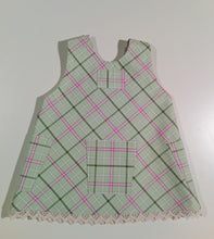 Load image into Gallery viewer, Trapeze Dress in heavy cotton with colored patches/pockets