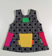 Load image into Gallery viewer, Trapeze Dress in mixed cotton and wool