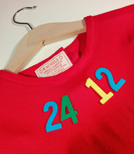 Load image into Gallery viewer, Dress with long sleeves Christmas red