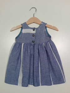 Dress without sleeve in soft cotton New