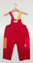 Load image into Gallery viewer, Dungaree in cotton with colored patches
