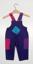 Load image into Gallery viewer, Dungaree in cotton with colored patches
