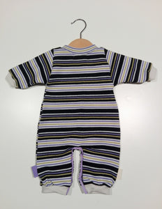 Onesie in wool with cuffs in cotton