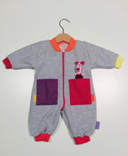 Load image into Gallery viewer, Onesie in mixed cotton with zipper
