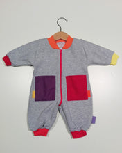 Load image into Gallery viewer, Onesie in mixed cotton with zipper
