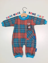 Load image into Gallery viewer, Onesie in mixed cotton with colorful cuffs
