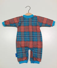 Load image into Gallery viewer, Onesie in mixed cotton with colorful cuffs
