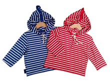 Load image into Gallery viewer, Long-sleeved striped sweater Red/White
