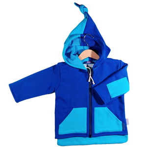 Jacket in warm cotton Blue