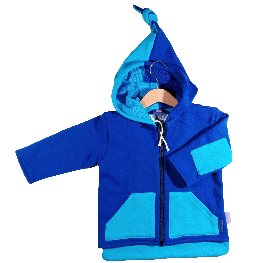 Jacket in warm cotton Blue