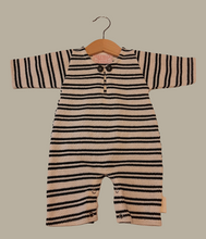 Load image into Gallery viewer, Onesie in 100% striped cotton
