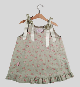 Trapeze dress in cotton "Kayla"