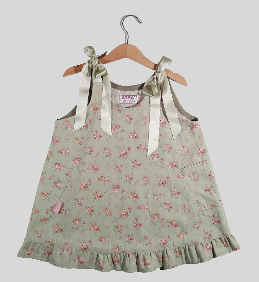 Trapeze dress in cotton 