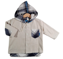 Load image into Gallery viewer, Jacket in corduroy with hood Off-White
