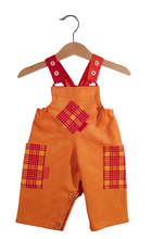 Load image into Gallery viewer, Dungaree in Corduroy Orange
