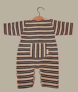 Onesie in 100% striped cotton