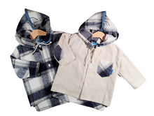 Load image into Gallery viewer, Jacket in corduroy with hood Off-White
