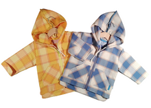 Load image into Gallery viewer, Jacket in Cotton with hood, Checkered
