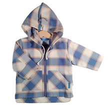 Load image into Gallery viewer, Jacket in Cotton with hood, Checkered
