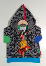 Load image into Gallery viewer, Jacket in mixed cotton and wool with hood
