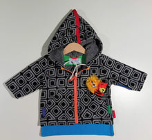 Load image into Gallery viewer, Jacket in mixed cotton and wool with hood
