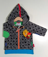 Load image into Gallery viewer, Jacket in mixed cotton and wool with hood
