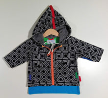 Load image into Gallery viewer, Jacket in mixed cotton and wool with hood
