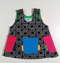 Load image into Gallery viewer, Trapeze Dress in mixed cotton and wool
