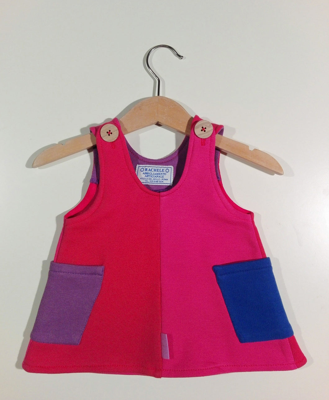 Trapeze Dress in warm cotton – Rachele Handmade Kidswear