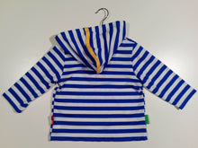 Load image into Gallery viewer, Long-sleeved striped sweater in cotton with hood
