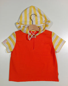 T-shirt in cotton with hood